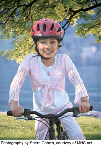 Daniella on her favorite bike.